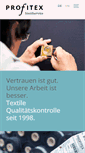 Mobile Screenshot of profitex-textilservice.de